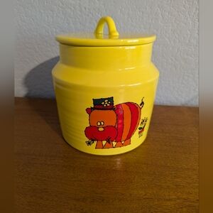 Haeger Hippo Cookie Jar With Lid
